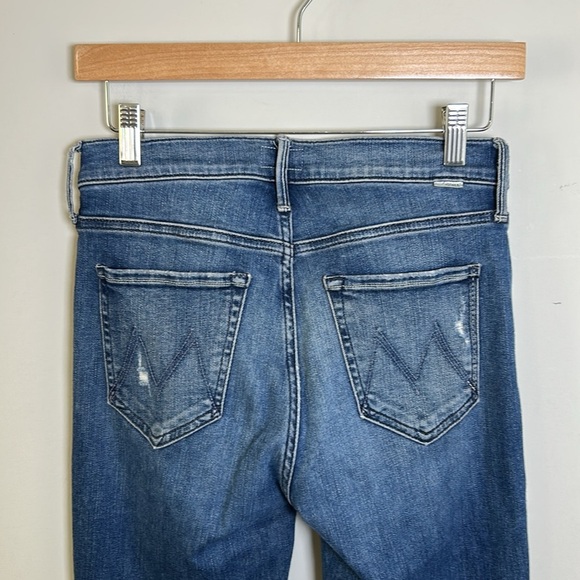 Mother The Mid Rise Dazzler Ankle Fray Weekend Warrior Straight Leg Sz 26 - Picture 7 of 16